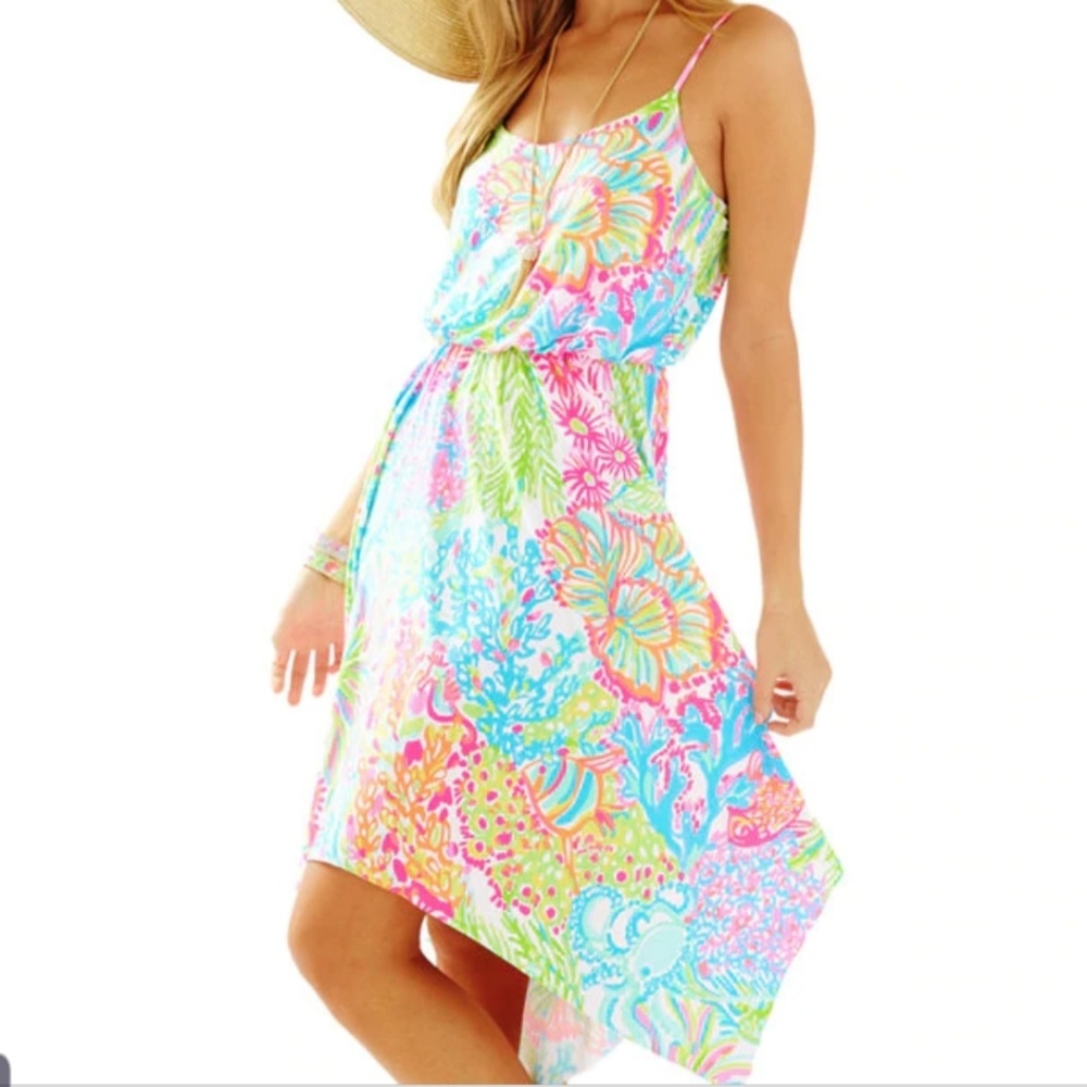 Small Lilly Pulitzer Hankerchief Dress in Dominica